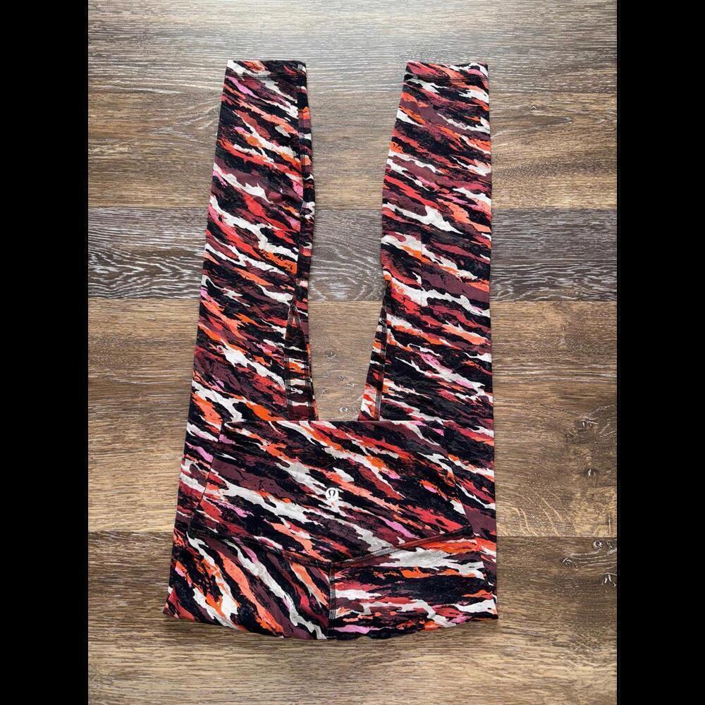 Lululemon Align High Rise 25” Tiger Tide Smoky Red Size 2 NWOT